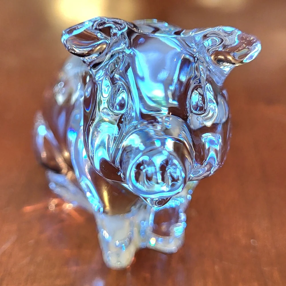 Princess House Crystal Pet Collection Penelope Pig 24% Lead Crystal Germany - Picture 3 of 9